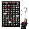 Top 100 Horror Movies Scratch Off Poster Must See Movie Challenge