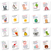 50 Unique Inspirational Cards Cute Motivational Kindness Mini Note Cards with Encouragement Quotes Daily Affirmations for Kids