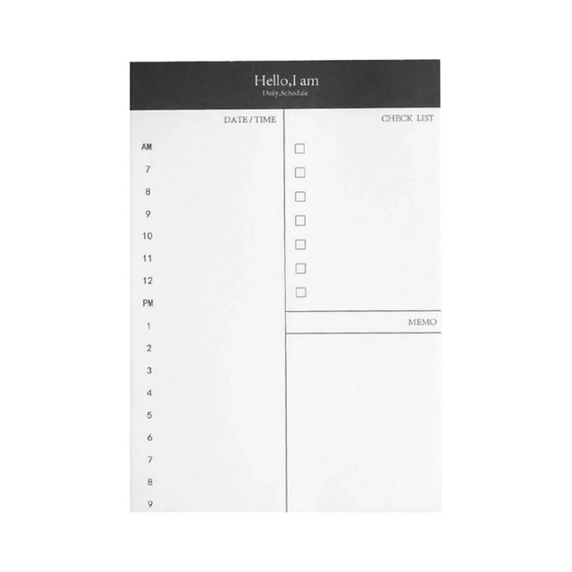 Custom Designs A4 School Notepad Large Luxury Note Pad for Todolist Message Blank Daily Schedule