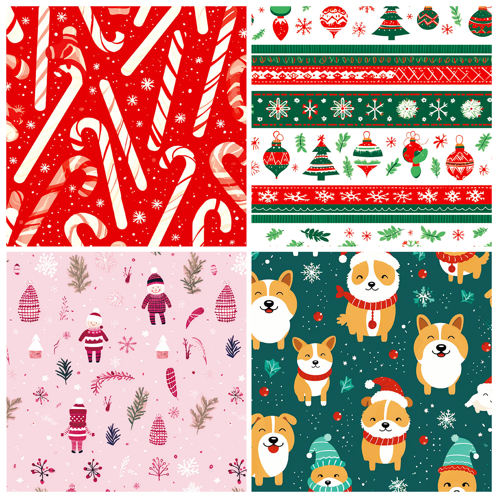12 Designs 6 X 6 Christmas Pattern Scrapbook Paper Double-Sided Xmas Craft Paper Pad