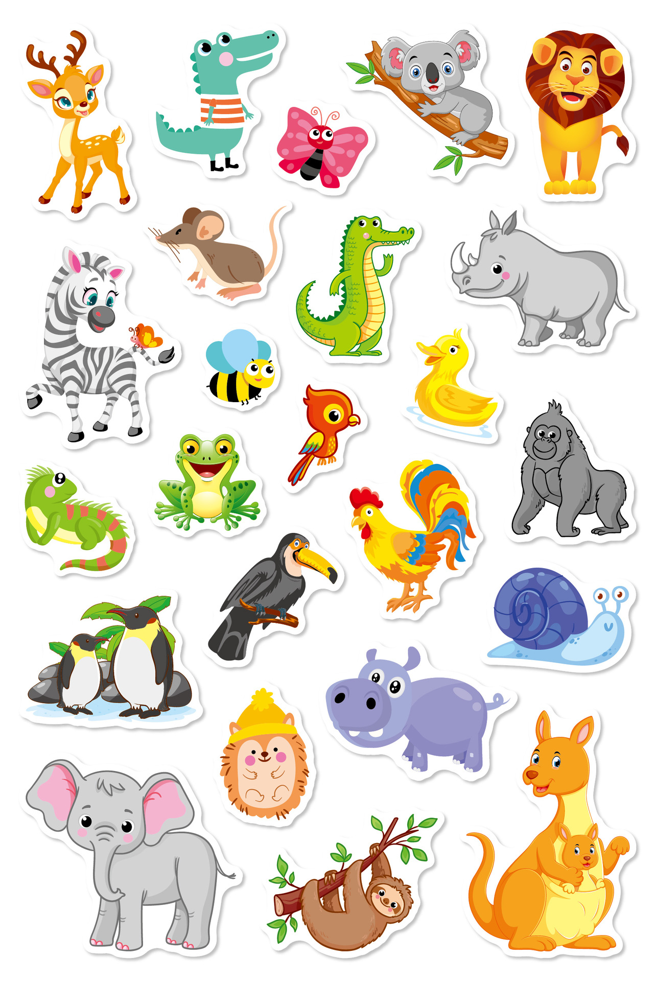 Animal Stickers for Toddlers Kids Bulk Preschool Sticker Sheets Dinosaur Unicorn Ocean World for Reward Craft Scrapbooking
