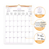 Free Design Available Spiral Binding New Year Calendar 2025 for Desk & Wall in English Spanish German