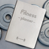 A5 Leatherette Fitness Planner Hardcover Workout Log Book to Track Exercise Progress for Women & Men