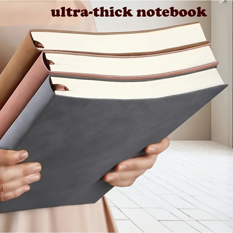 Large Softcover Leather 360 Pages Thick Paper Lined Notebook for Office Home School Business Writing