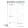 Daily Planner To Do List Notepad with 52 Undated Tear Off Planning Sheets