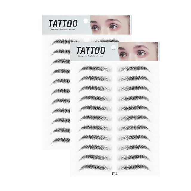 4D Eyebrow Ecological Natural Tattoo Stickers Waterproof