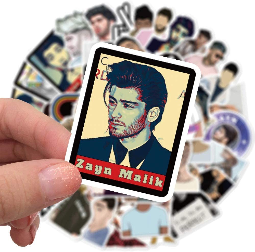 Singer Zayn Malik Stickers Waterproof Laptop Skateboard Die Cut Sticker