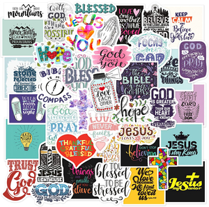 Christian Motivational Stickers Jesus And Cross Sticker
