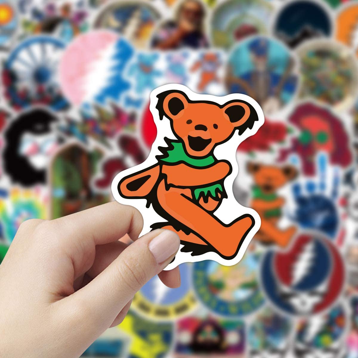 Grateful Dead Sticker Waterproof for Laptop Skateboard Luggage Adults Stickers