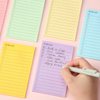 40 Shhets Assorted Colors Daily To Do List Notepad Sticky Notes Planner with Lines
