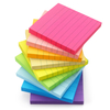 9 Bright Color 3x3 Self-Stick Notes Lined Sticky Notes Paper Memo Pad for Teacher