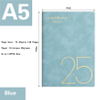Customised International Sublimation English Unique Diary for 2025 with Soft Leather Cover Weekly & Monthly Planner