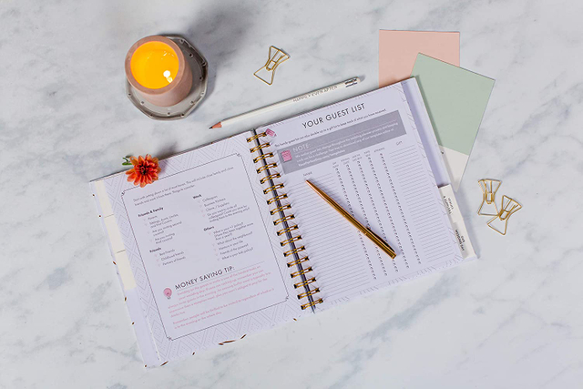 Wedding Planner Spiral Planning Guest Book Journal Organising Diary Engagement Gift