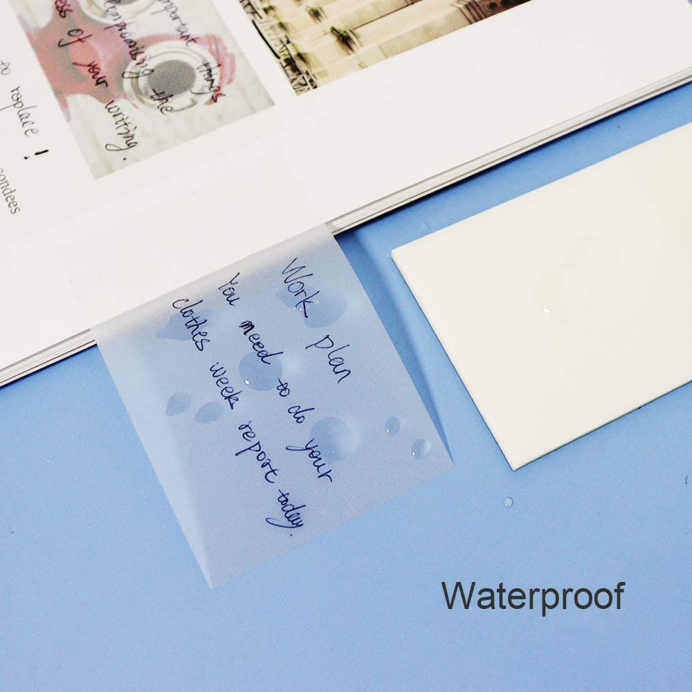 Transparent Sticky Note Memo Pads Waterproof Memo Pads