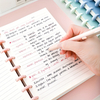 A5 Simple Mushroom Buckle Loose-leaf Notebook Removable Notebook High-looking Ins Notepad Horizontal Line