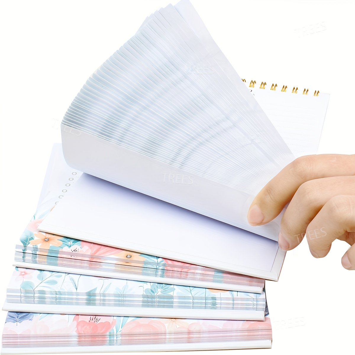 Tear-Off To Do List Notepad with Colorful Floral Style Daily Planner Spiral Simple Multi-Purpose Productivity Organizer