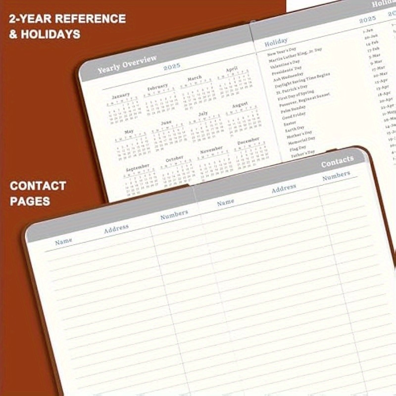 2025 Pocket Calendar Planner January 2025 to December 2025 Portable Small Planner 6.4x3.8 Inches