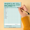 Weekly Money Tracker Notepad - 6x9 Inch Budgeting & Spending Journal with Soft Cover Binding, Monthly Savings Helper Pad