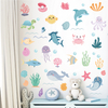 Cartoon Ocean Animals Wall Decals Peel and Stick Under The Sea Kids Room & Nursery Decor