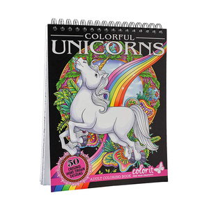 Hot Sale Unicorn Coloring Book Printing School Supplies Custom Kids Coloring Book 