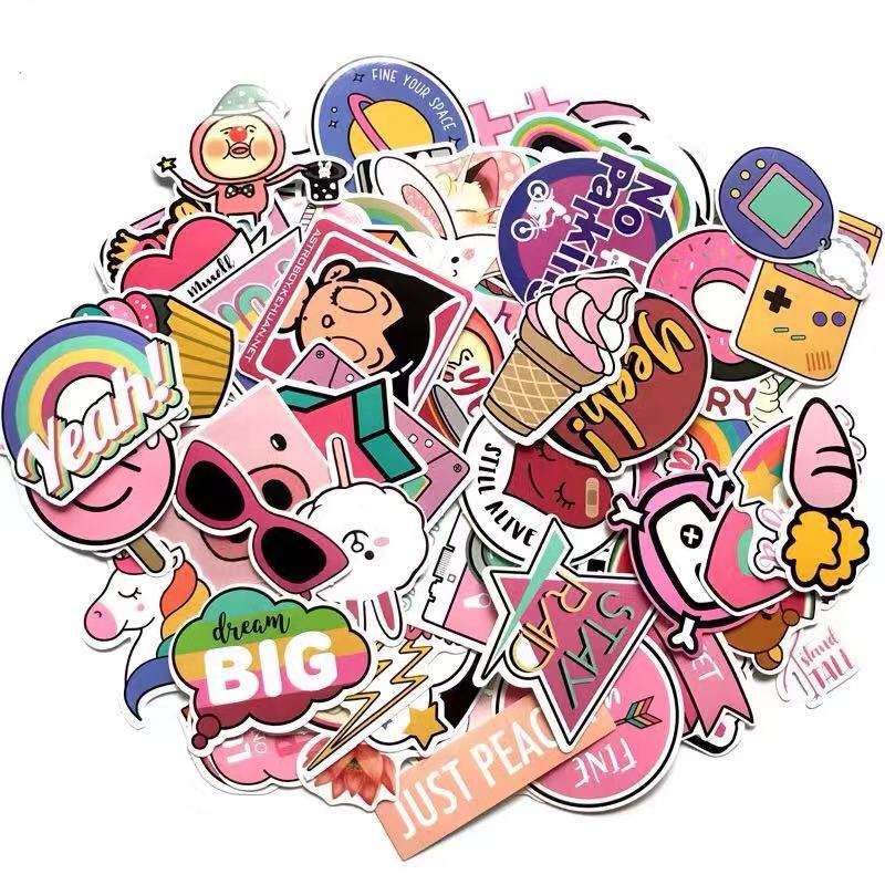 Anime Botton Decal Custom Vinyl Stickers Sheets Die Cut Waterproof Custom Stickers Die Cut 