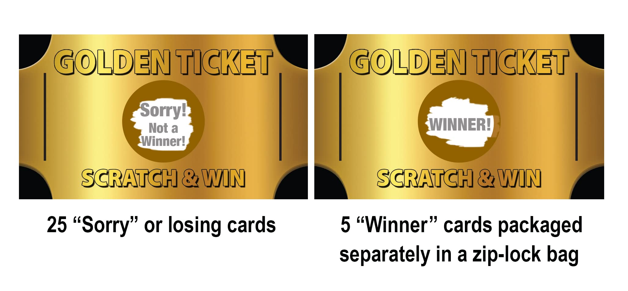 Golden Ticket Scratch Off Cards