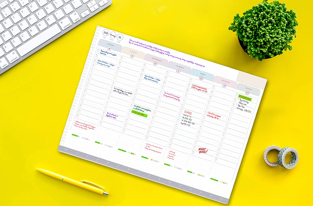 Personalized Weekly Planner Custom Pad To Do List Notepad Organizer Day Planner Simple Desk Planner