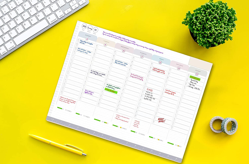Personalized Weekly Planner Custom Pad To Do List Notepad Organizer Day Planner Simple Desk Planner