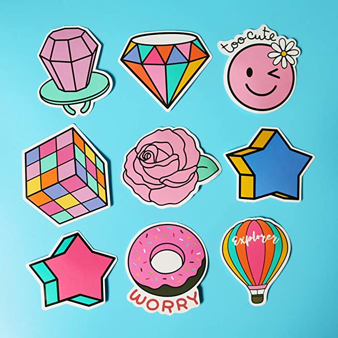 Custumized Logo Self Adhesive Vinyl Stickers Printing for Bicycle Diary Girls Motorcycle Phone Custom Decorative Lovely Sticker