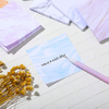 Customized Marble Adhesive Sticky Note Memo Pads Self-Stick Note Pads Set for Work, Office, School