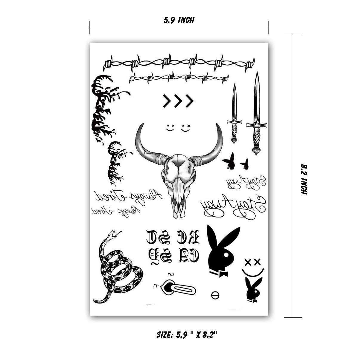 Face Temporary Tattoo Waterproff Stickers Face Neck Hands Arm Tattoos Sticker Buy