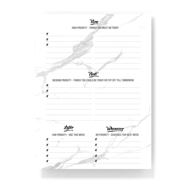 Task To Do Note Pad Planner Daily To-Do List Note Pad Paper Checklist Notepad Tear Off Reminder for Desk