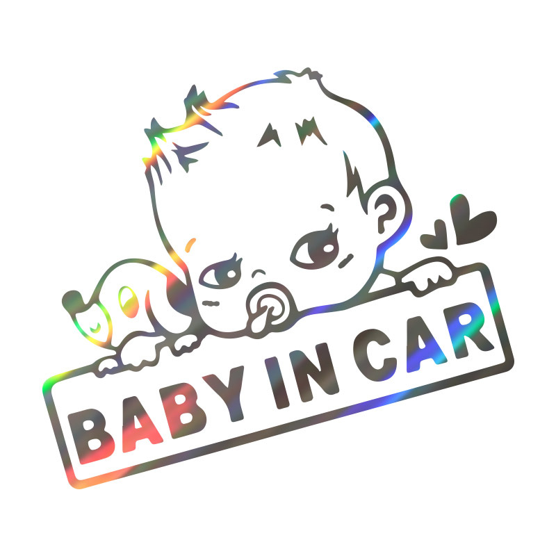 Baby in Car Stickers with Logo Custom