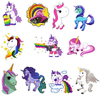 Decorative Unicorn Kawaii Stickers for Kids Phone Computer Laptop Water Bottles Skateboard Guitar Bike Luggage Custom Sticker