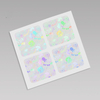 Custom Logo Pattern Design Laser Holographic Sticker Decals Beautiful Glitter Decoration Label Stickers Waterproof Printing