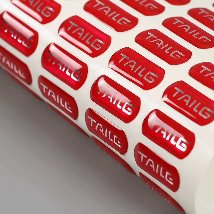 Adhesive Personalised 3d Epoxy Stickers 