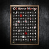 Top 100 Horror Movies Scratch Off Poster Must See Movie Challenge