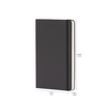 A5 Elastic Band Notebook Basics Classic Business Line Ruled Black Hardcover Notebook with Pocket