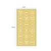 Water Resistant Minimalist Kitchen Transparent Clear Spice Jar Labels Preprinted Spice Label Stickers for Seasoning Herbs