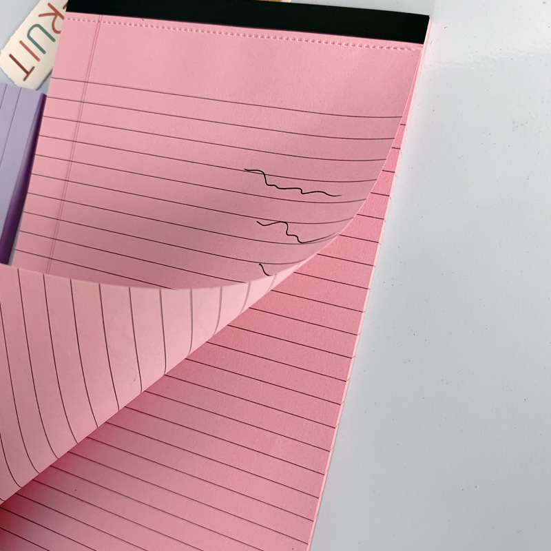 Custom Eco Friendly Kawaii Micro Perforated Writing Pad College Ruled Legal Notepads