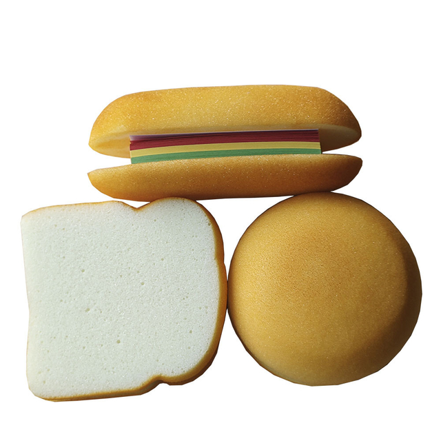Kids Funny Sandwich Hamburger Burger Shaped Stationary Accessories Notepad Food Sticky Notes