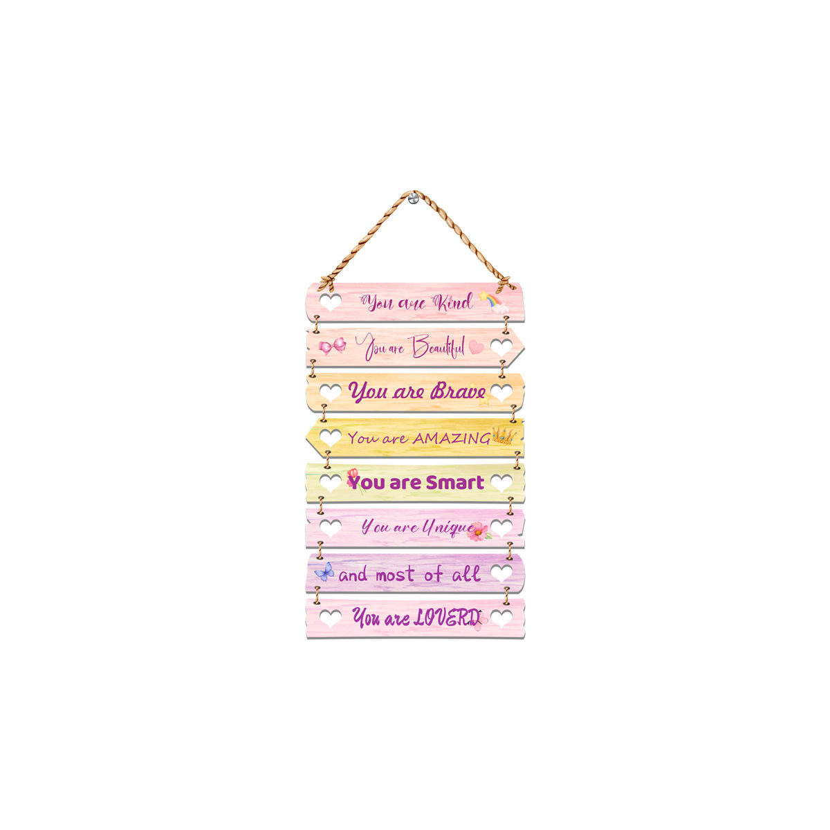 Inspirational Wall Decals Peel And Stick Colorful Positive Affirmations Wall Decor Removable Wall Stickers for Bedroom