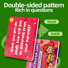 Custom 50 Fun Conversation Question Cards Double-sided Family Conversation Cards for Kids & Parents