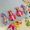 Adorable 3D Cartoon Dress-Up Girl Puffy Stickers for Toddlers, Bulk Sticker Sheets DIY Decorative Stickers for Kids' Rooms