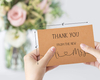 Kraft Paper Luxury Wedding Thank You Card Invitation with Envelopes