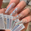 All 3D Laser Holographic Nail Stickers for Nails Manicure Nail Art Decals Stickers