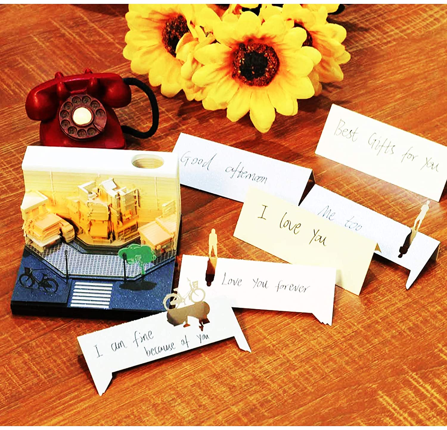 3D Memo Pad Kawaii Sticky Notes Carving Art Notepad