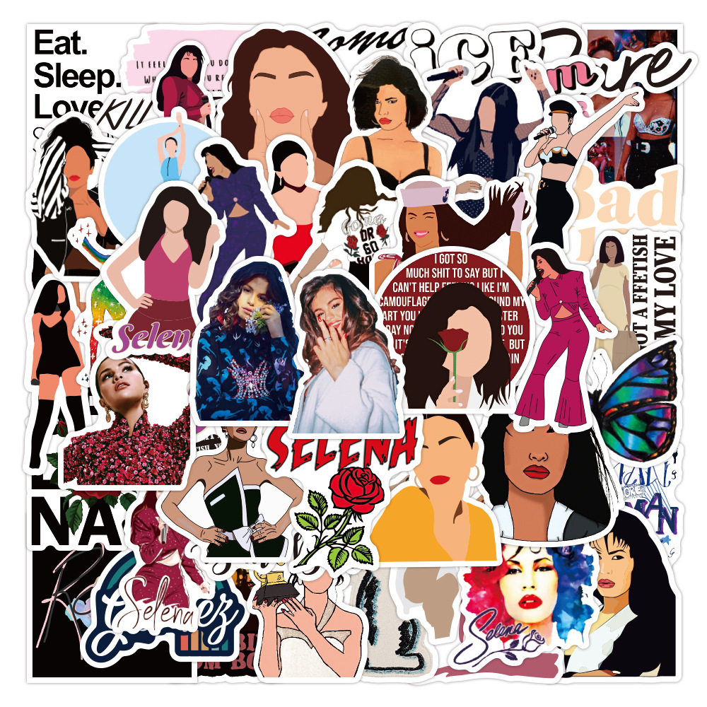 Selena Gomez Personalized Aesthetic Graffiti Stickers