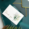 Greenery Gold Thank You Cards with Envelopes Custom Invitation Greeting Cards