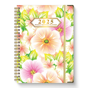 2025 A4 Time And Date Executive Planners with Belt, Customizable Daily Spiral Planner for Student